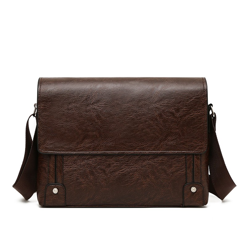 Leather Work Bag Mens - Sacoche pour homme en cuir PU,