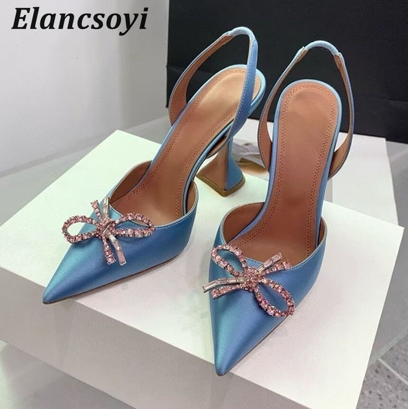 Leather Work Heels - Escarpins à talons hauts et bout