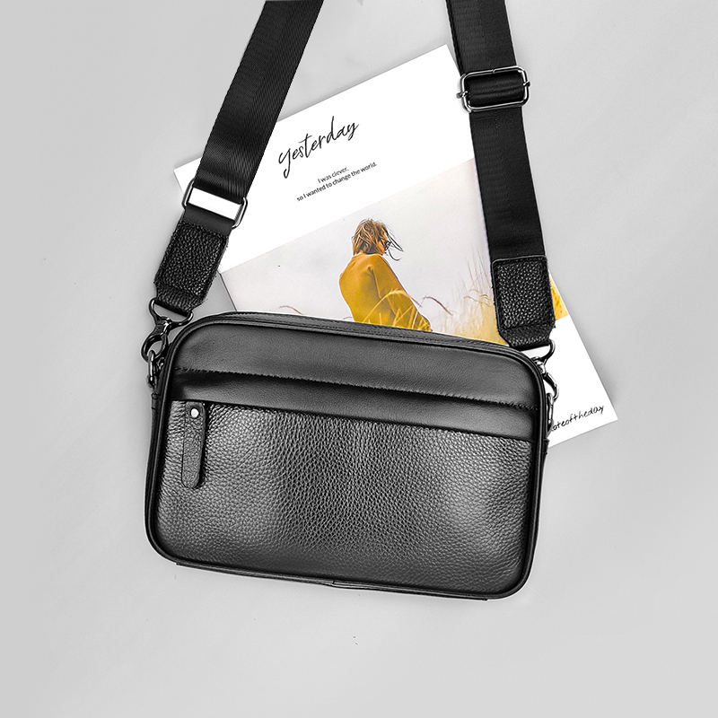 Sac à bandoulière en cuir véri - Leather Work Bag Mens avis et prix