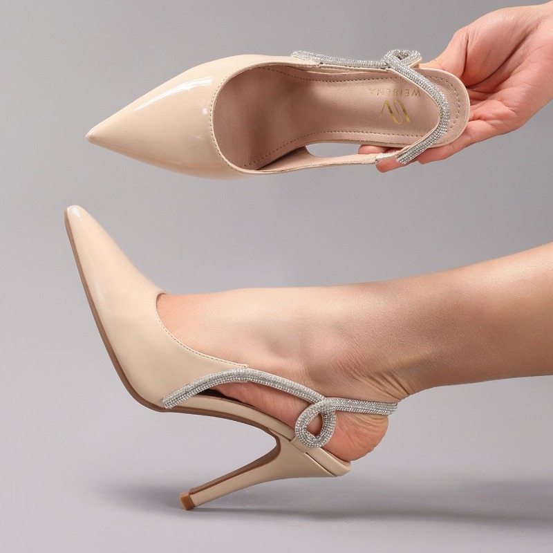 Sandales à talons en cuir vern - Leather Work Heels avis et prix