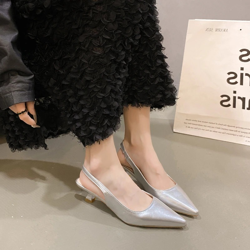 Sandales pointues en cuir pour - Leather Work Heels avis et prix