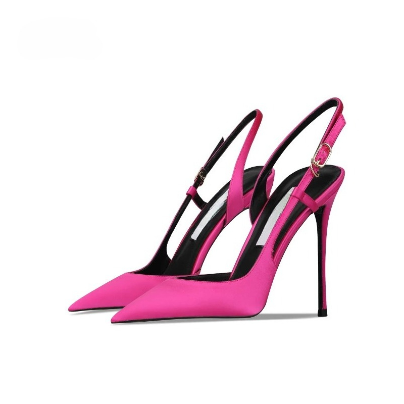 Sandales à bride unique style  - Leather Work Heels avis et prix